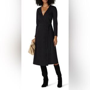 Seventy Black Wrap Dress